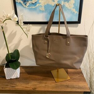Furla Tan Leather Tote Bag